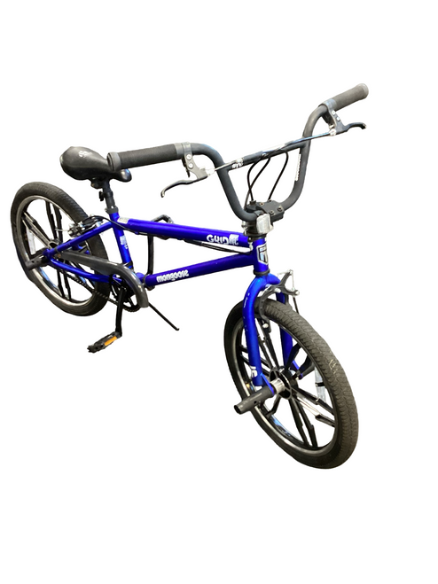 Vist Large View of Product Image Which is Used Mongoose GRID MAG BMX Bike Boys Royal Blue 20"