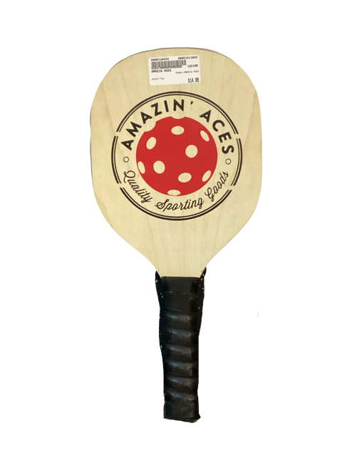 Vist Large View of Product Image Which is Used AMAZIN ACES Pickleball Racquet Tan