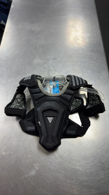 Vist Large View of Product Image Which is Used True CADET Lacrosse Shoulder Pads Black SM