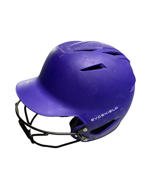 Vist Large View of Product Image Which is Used Evoshield HELMET Batting Helmet w/Mask Royal Blue M/L