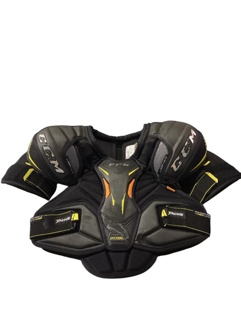 Vist Large View of Product Image Which is Used CCM TACKS 9080 Senior Shoulder Pads SM