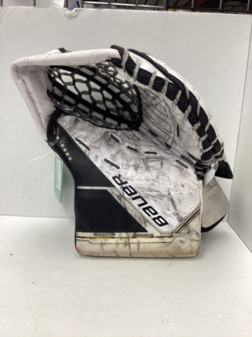 Vist Large View of Product Image Which is Used Bauer MACH SR GOALIE CATCH WITH CURVE COMPO Senior Goalie Catcher White