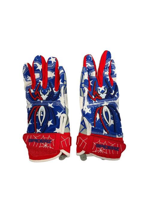 Vist Large View of Product Image Which is Used SPIDERZ BB/SB Batting Gloves Red LG