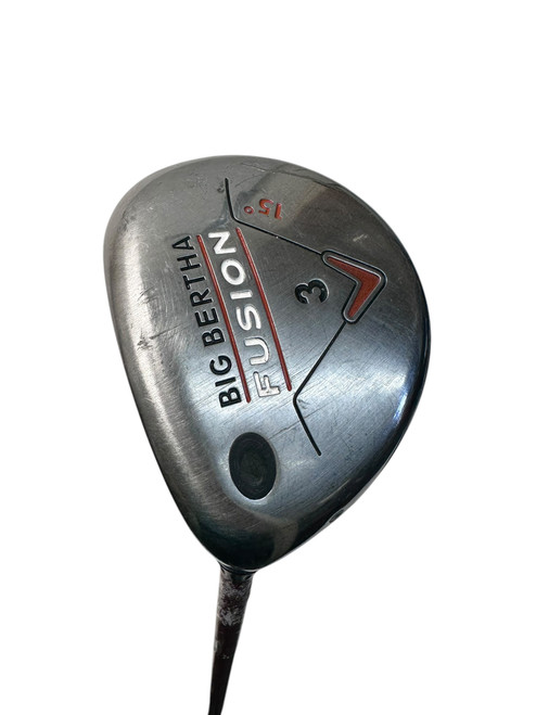 Vist Large View of Product Image Which is Used Callaway BIG BERTHA FUSION Mens Fairway Wood LH Black 3 Wood