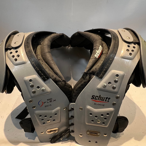 Vist Large View of Product Image Which is Used Schutt MID FLEX YOUTH XL 80015 FB Shoulder Pads Grey XL