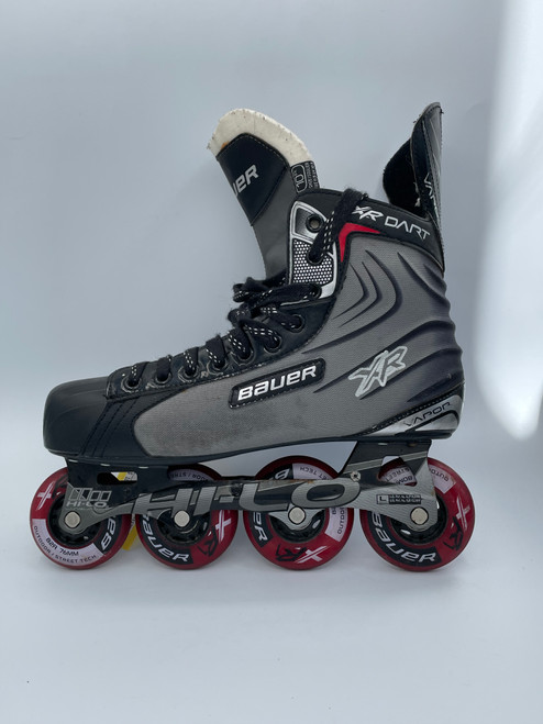 Vist Large View of Product Image Which is Used Bauer XR DART Senior Rec Fitness Skates Black Senior 10