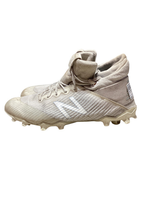 Vist Large View of Product Image Which is Used New Balance LAX Cleats Mens White Senior 11