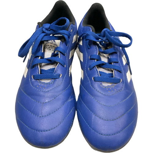 Vist Large View of Product Image Which is Used Adidas GOLETTO Soccer Cleats Royal Blue Junior 04.5