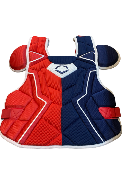 Vist Large View of Product Image Which is Used Evoshield CHEST Catchers Chest Protector Red Adult