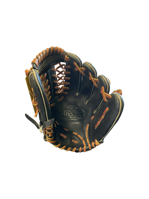 Vist Large View of Product Image Which is Used Louisville Slugger KTBK5 BB/SB Glove RH Throw Black 11 1/2"