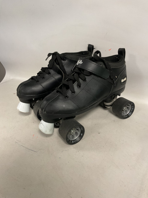 Vist Large View of Product Image Which is Used Chicago BULLET Senior Roller Quad Skates Black Senior 9