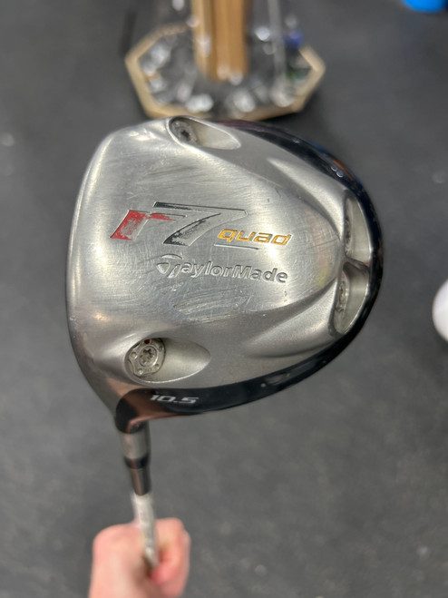 Vist Large View of Product Image Which is Used Taylormade R7 QUAD Mens Driver LH 10.5 Degree