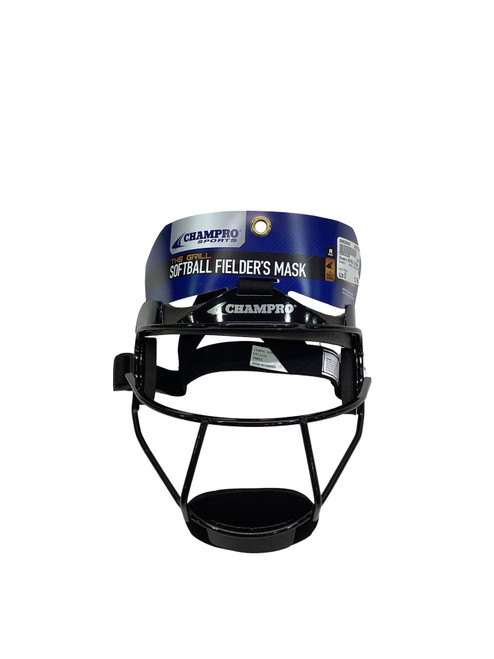 Vist Large View of Product Image Which is Used Champro SOFTBALL FIELDERS MASK BB/SB Fielders Mask Black One Size