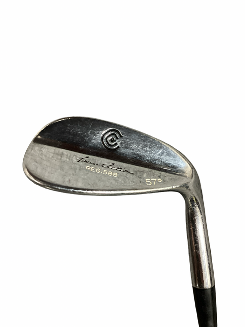 Vist Large View of Product Image Which is Used Cleveland TOUR ACTION 588 Golf Wedge Mens RH 57 Degree Sand Wedge