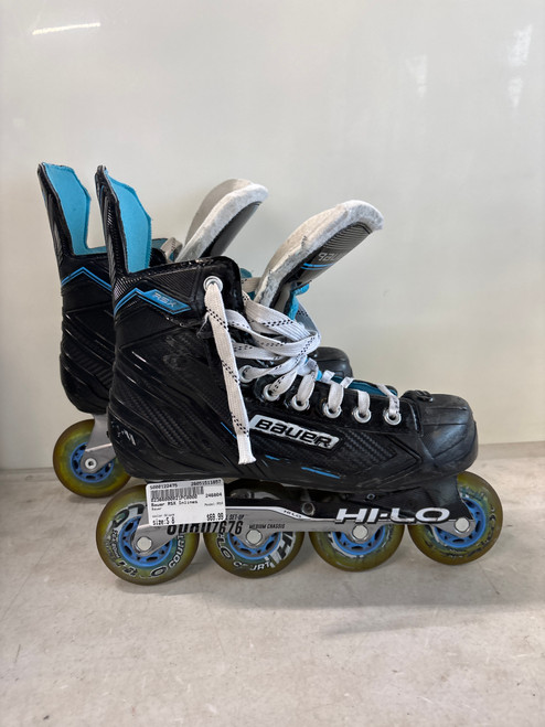 Vist Large View of Product Image Which is Used Bauer RSX Senior Rec Fitness Skates Black Senior 8
