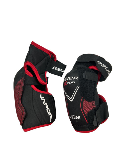 Vist Large View of Product Image Which is Used Bauer VAPOR X700 EP SR MED Senior Elbow Pads MD