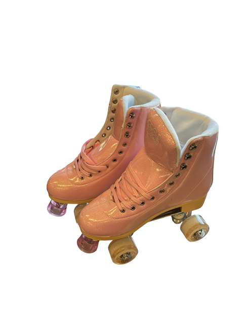 Vist Large View of Product Image Which is Used CIRCLE SOCIETY Senior Roller Quad Skates Pink Senior 9