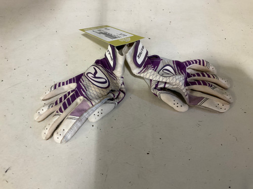Vist Large View of Product Image Which is Used Rawlings BB/SB Batting Gloves Purple XS