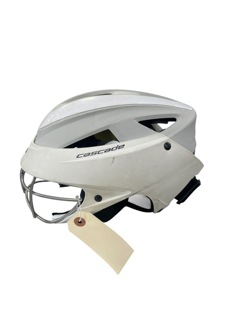 Vist Large View of Product Image Which is Used Cascade LX Lacrosse Helmet White MD
