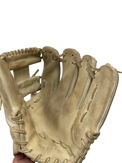 Vist Large View of Product Image Which is Used Marucci MTYPE BB/SB Glove RH Throw Almond 11 1/2"