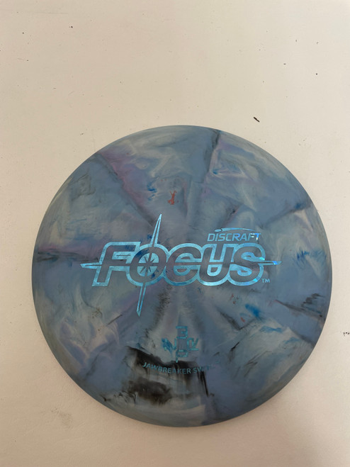Vist Large View of Product Image Which is Used Discraft FOCUS Disc Golf Putter Carolina Blue