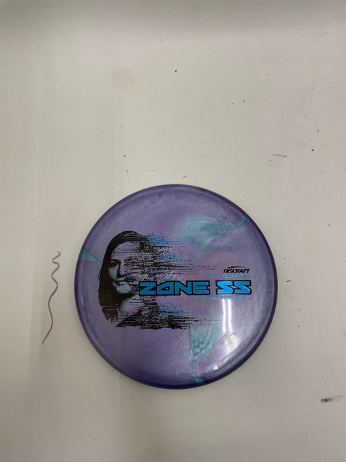 Vist Large View of Product Image Which is Used Discraft ZONE SS HOLYN HANDLEY Disc Golf Putter Purple