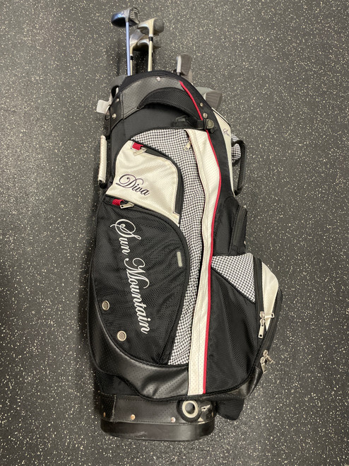 Vist Large View of Product Image Which is Used Wilson PRO STAFF LRH MIXED SET Womens Package Set RH Black 13 Piece