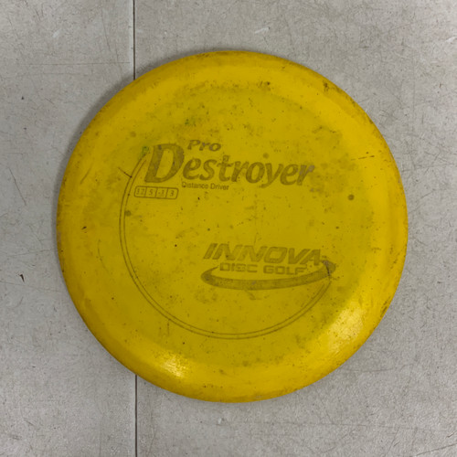 Vist Large View of Product Image Which is Used Innova PRO DESTROYER Disc Golf Driver Yellow 176g