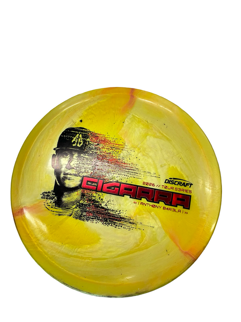 Vist Large View of Product Image Which is Used Discraft CIGARRA Disc Golf Driver Yellow
