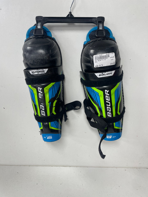 Vist Large View of Product Image Which is Used Bauer X Junior Shin Guards None 10"