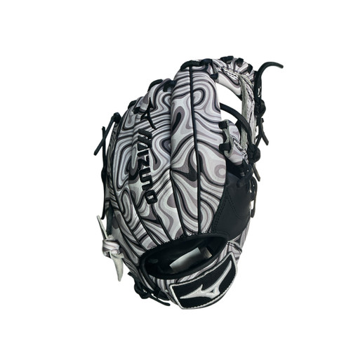 Vist Large View of Product Image Which is NEW Mizuno MIZUNO MVP PRIME FASTPITCH GLOVE RH Throw Fastpitch Gloves Black And White 11 1/2"