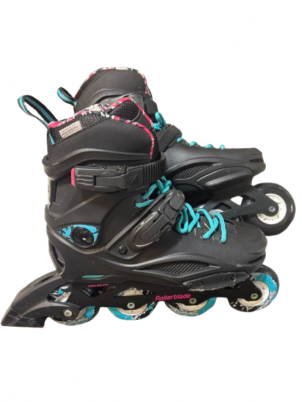 Vist Large View of Product Image Which is Used Rollerblade ROLLERBLADE PERFORMANCE SKATES Senior Roller Quad Skates Black Senior 8