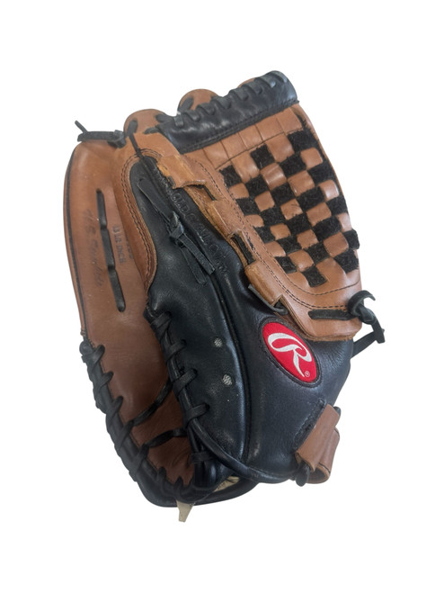 Vist Large View of Product Image Which is Used Rawlings LONGHORN BB/SB Glove LH Throw Brown 13 1/2"