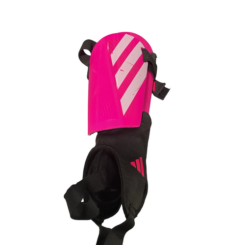 Vist Large View of Product Image Which is Used Adidas Soccer Shin Guards Junior Pink MD