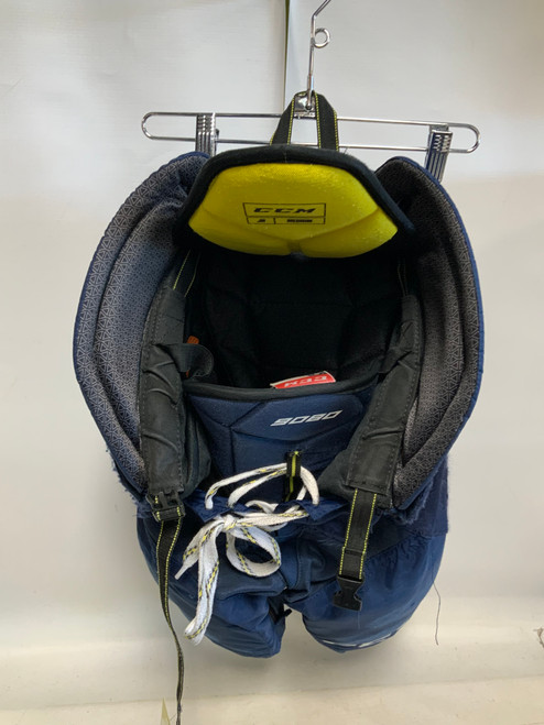 Vist Large View of Product Image Which is Used CCM TACKS 9080 Junior Pant Navy Blue MD