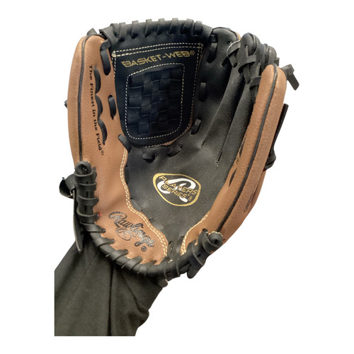 Vist Large View of Product Image Which is Rawlings PL105BK BB/SB Glove RH Throw Black 10 1/2"