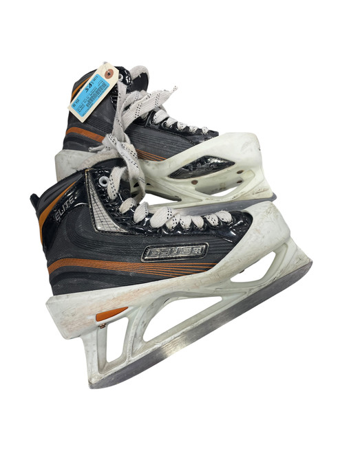 Vist Large View of Product Image Which is Used Bauer SUPREME ELITE GOALIE SKATES Senior Hockey Skate Senior 5