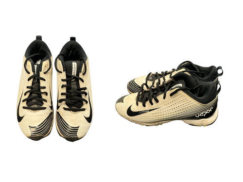 Vist Large View of Product Image Which is Used Nike VAPOR BB/SB Cleats Black And White Junior 02