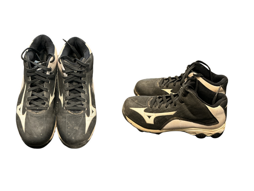 Vist Large View of Product Image Which is Used Mizuno MIZUNO BB/SB Cleats Black Junior 03
