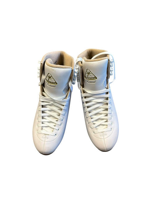 Vist Large View of Product Image Which is Used Jackson EXCEL Womens Figure Skate White Senior Size  8.5