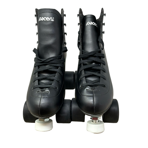 Vist Large View of Product Image Which is Used Pacer QUAD Senior Roller Quad Skates Black Senior 10