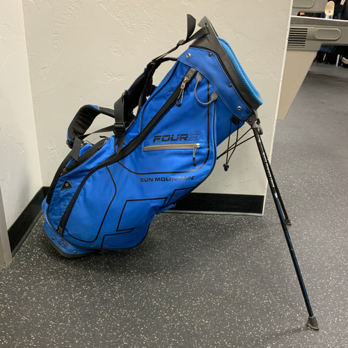 Vist Large View of Product Image Which is Used Sun Mtn FOUR5 Mens Stand Bag Royal Blue
