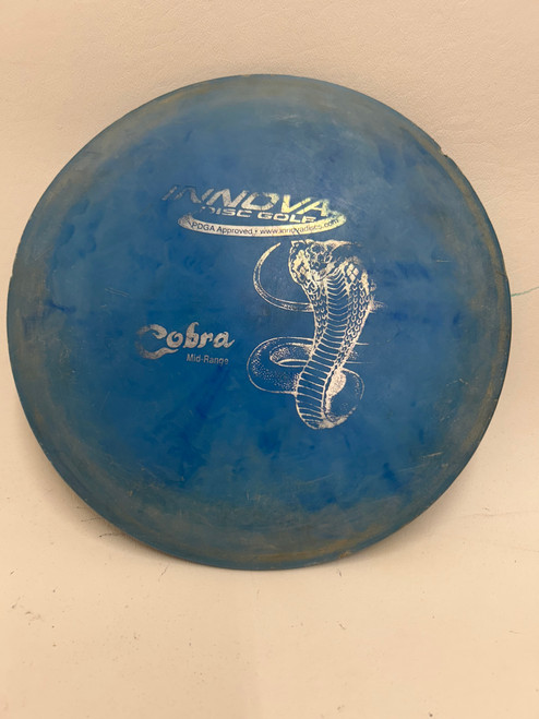 Vist Large View of Product Image Which is Used Innova COBRA Disc Golf Mid Range Royal Blue