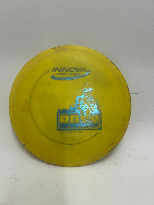 Vist Large View of Product Image Which is Used Innova BOSS Disc Golf Driver Yellow