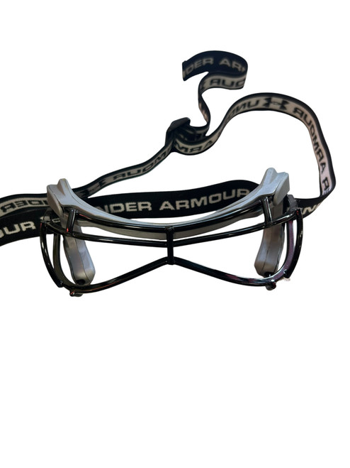 Vist Large View of Product Image Which is Used Under Armour GOGGLE Lacrosse Facial Protect Black Junior