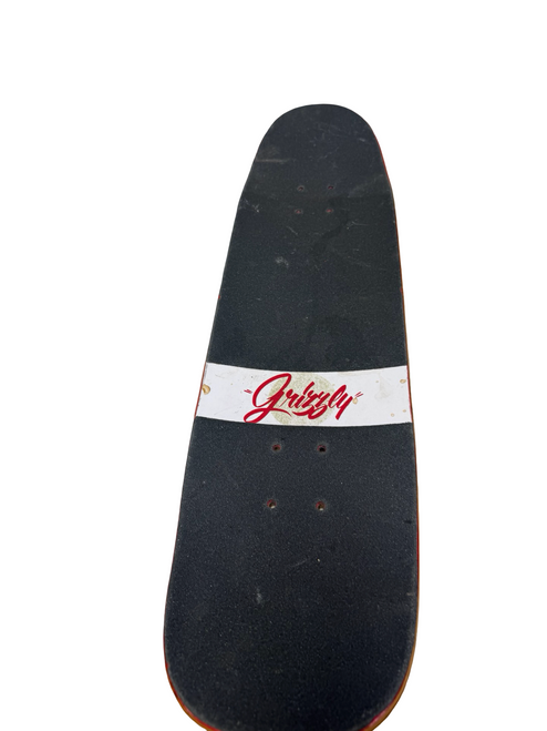 Vist Large View of Product Image Which is Used GRIZZLY BEWARE OF THE BEAR Skateboard Deck 8 1/4"
