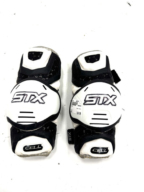 Vist Large View of Product Image Which is Used STX CELL Lacrosse Arm Pads/Guards Black MD