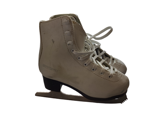 Vist Large View of Product Image Which is WinnWell FIGURE SKATE YTH 11 Girls Figure Skate White Youth 11.0