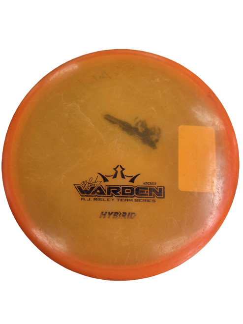 Vist Large View of Product Image Which is Used Dynamic Discs WARDEN HYBRID Disc Golf Putter Orange