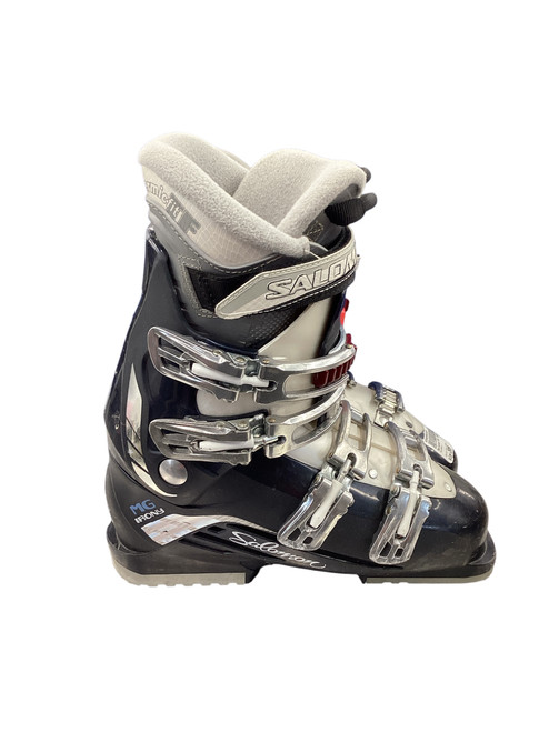 Vist Large View of Product Image Which is Used Salomon MG IRONY Womens DH Ski Boot Navy Blue 250 MP - M07 - W08